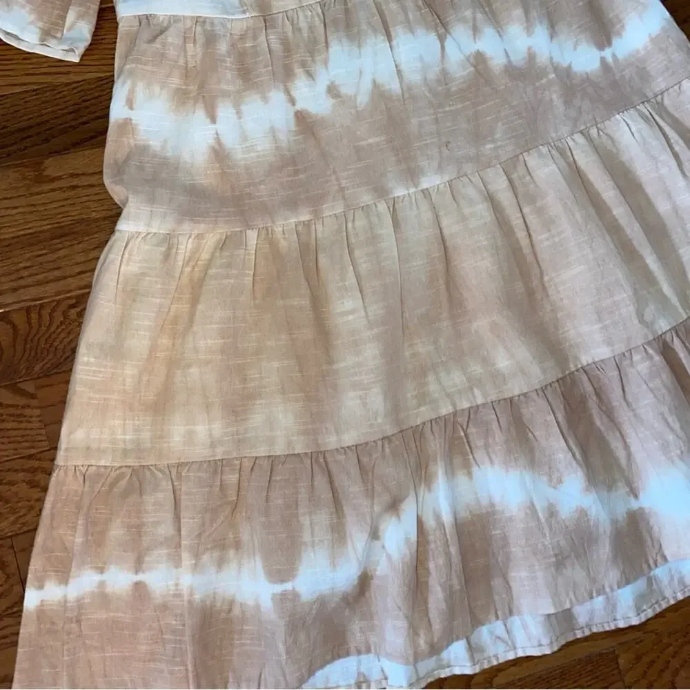 FAHERTY BRAND $278 Vida Dress Maple Sugar Womens Small EUC